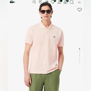 Lacoste Men's Light Pink Polo Shirt